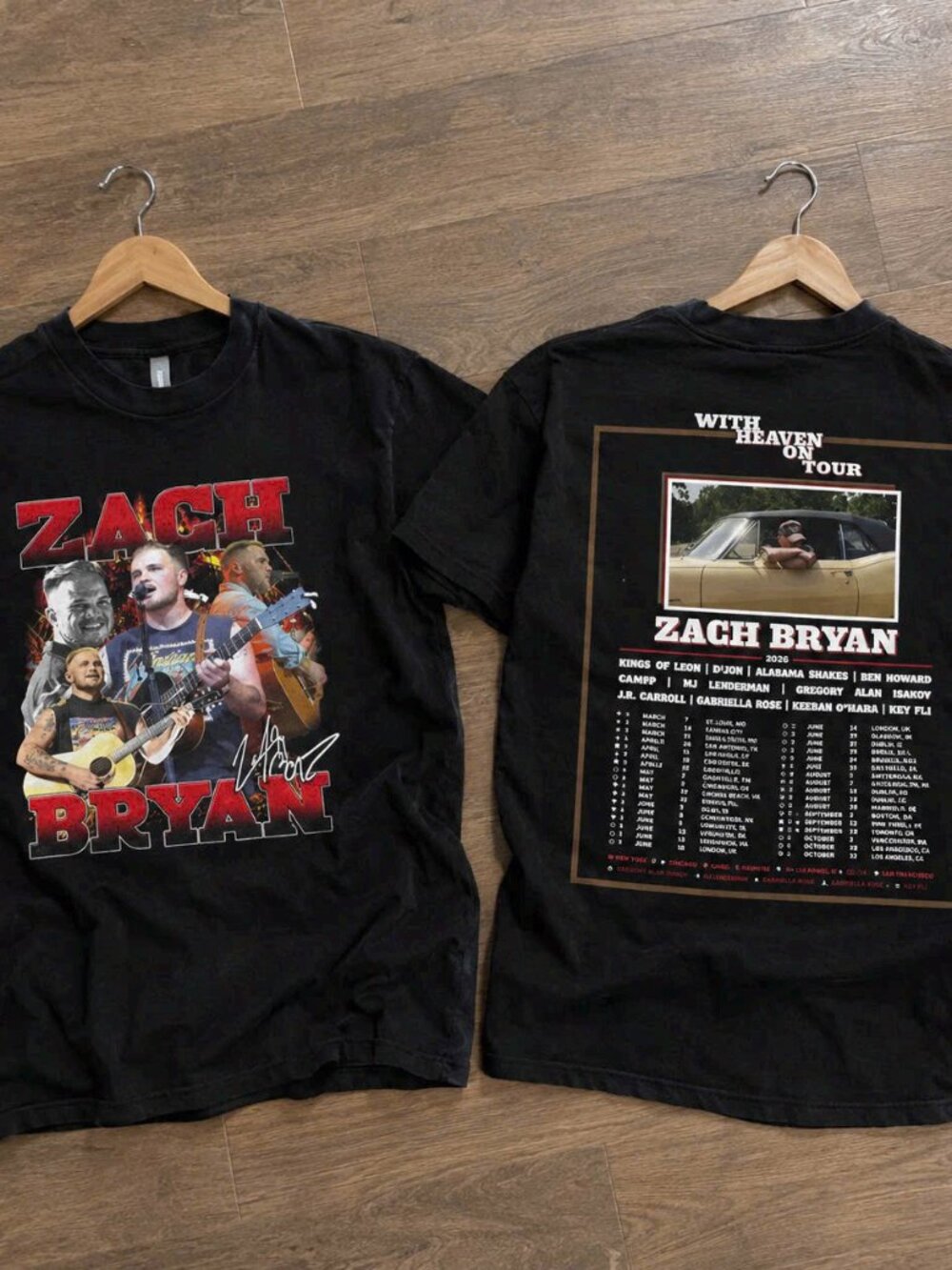 Zach Bryan Tour 2026 Concert Graphic Tee